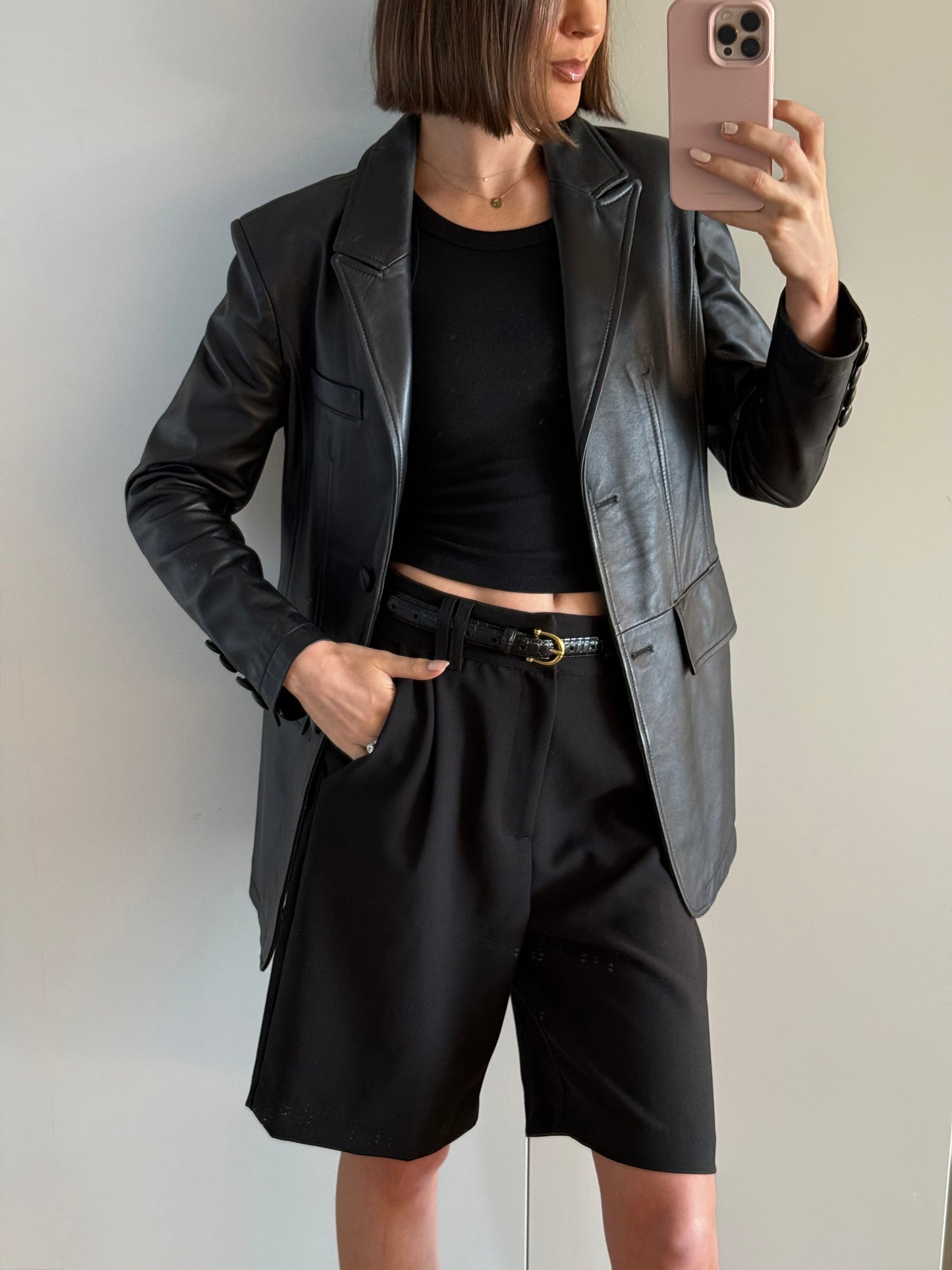 Leather Blazer