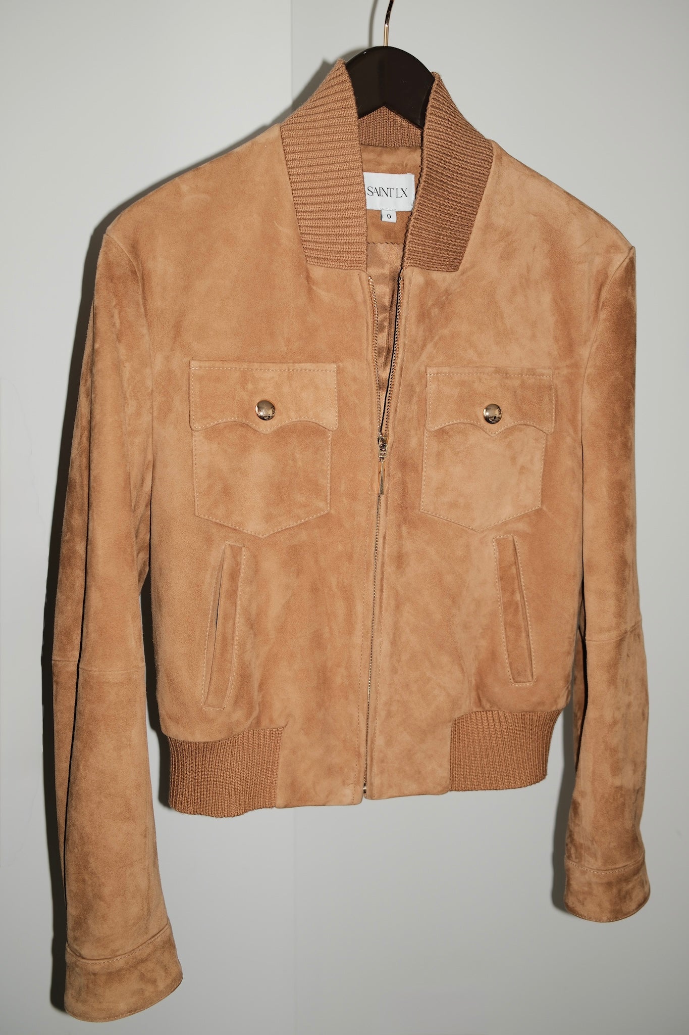 Suede Bomber Jacket