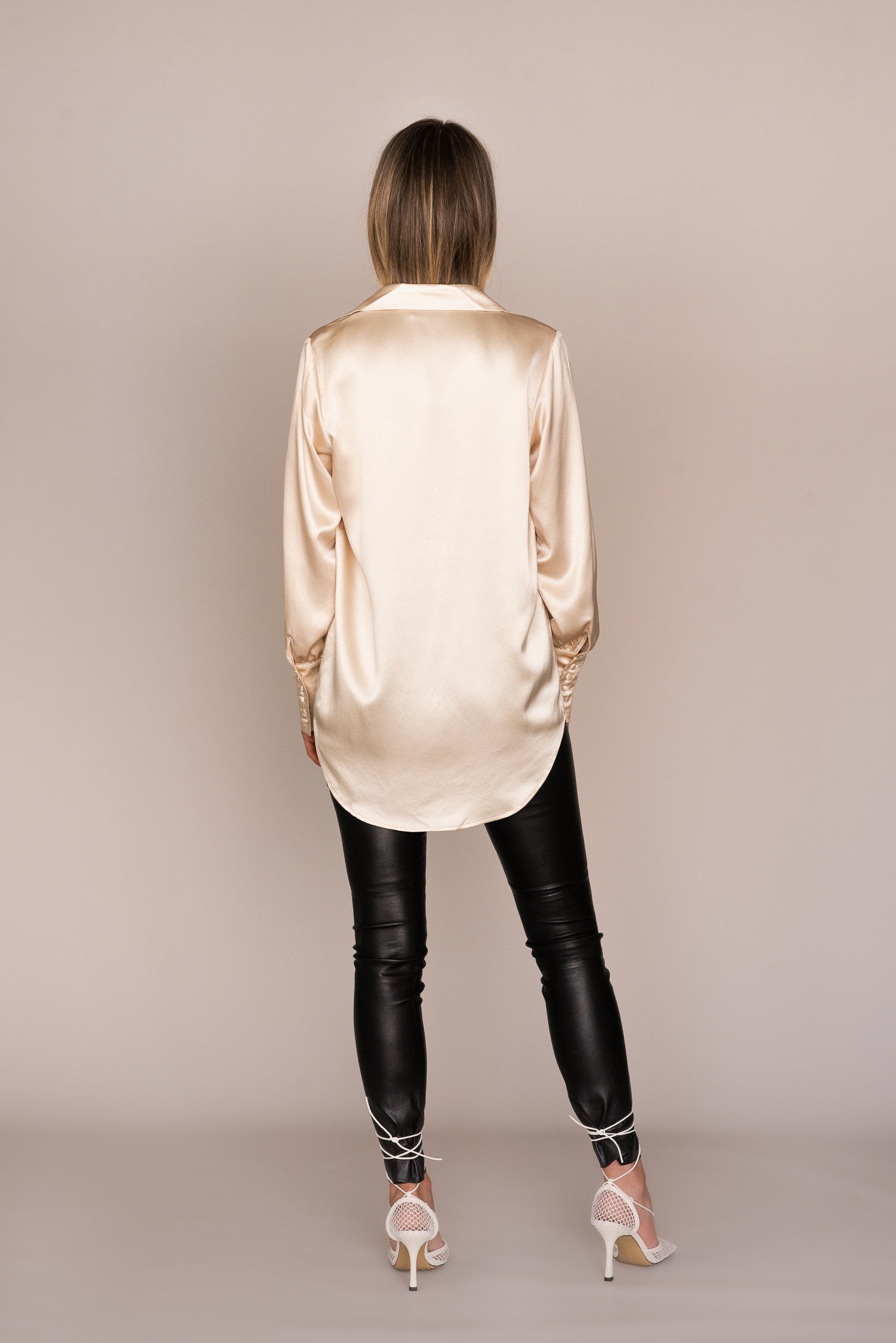 Stretch-Leather Pant